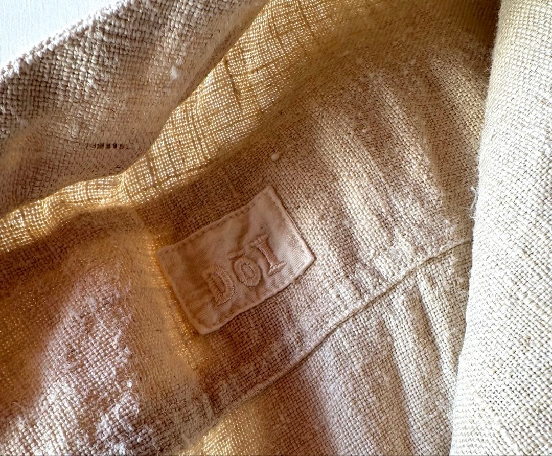 未使用　Doi エプロン/ フランスアンティーク生地モデル　交渉可