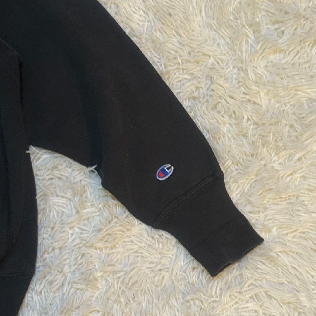 Champion NBA刺繍スウェット L 黒 USA製 希少