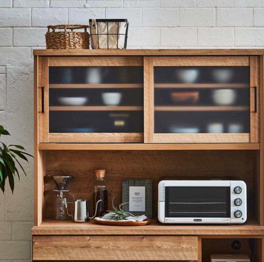 ★エリイ様購入予約すみ★国産　オーク　キッチン収納　食器棚　大川家具　120