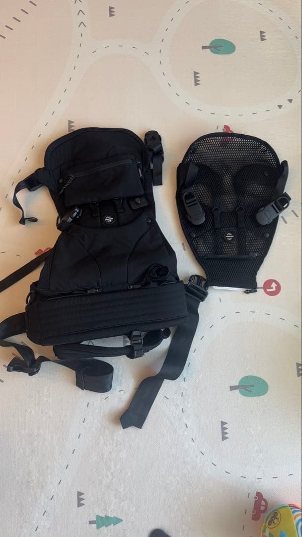 AIRBUGGY エアバギー 抱っこ紐 ブラック 未使用 箱 説明書付