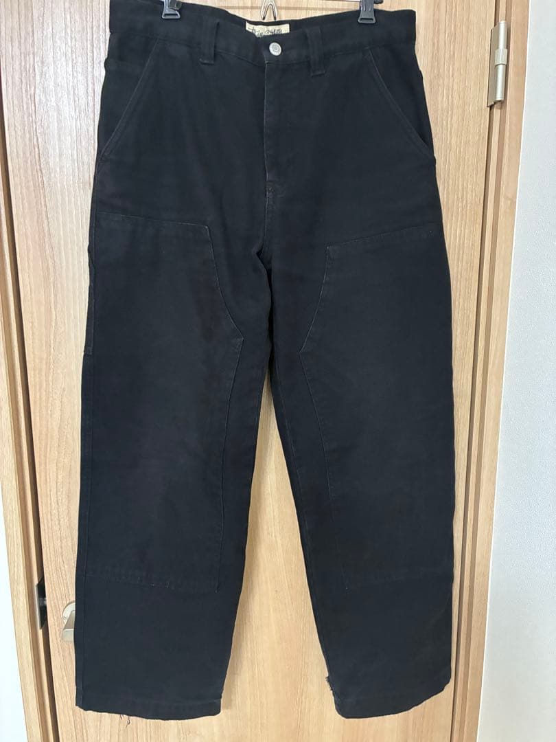 Stussy ダブルニー　サイズ30 ブラック