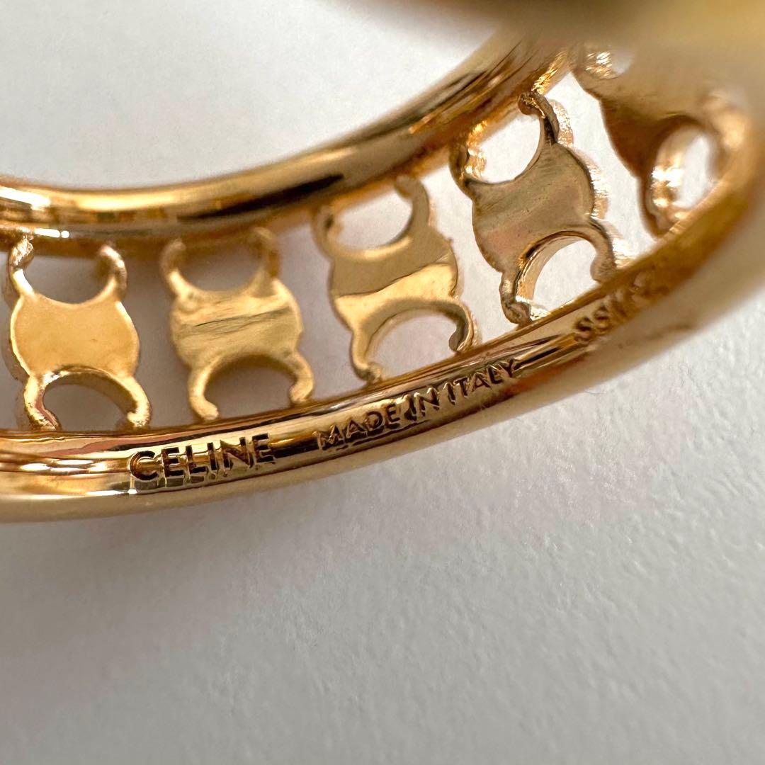 CELINE セリーヌ　トリオンフ　マルチフープ　フィニッシュ　ブラス　片耳のみ