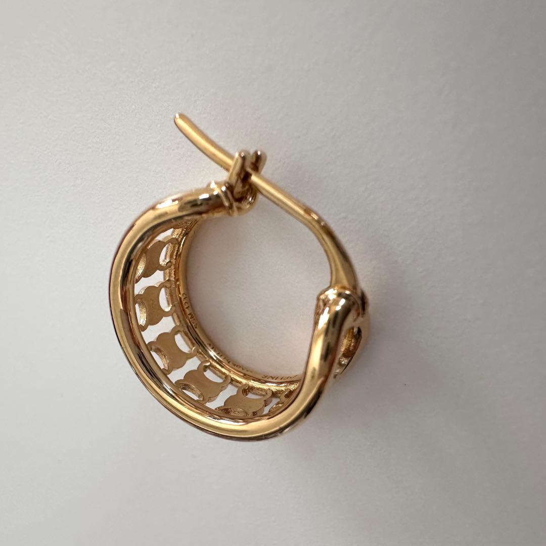 CELINE セリーヌ　トリオンフ　マルチフープ　フィニッシュ　ブラス　片耳のみ