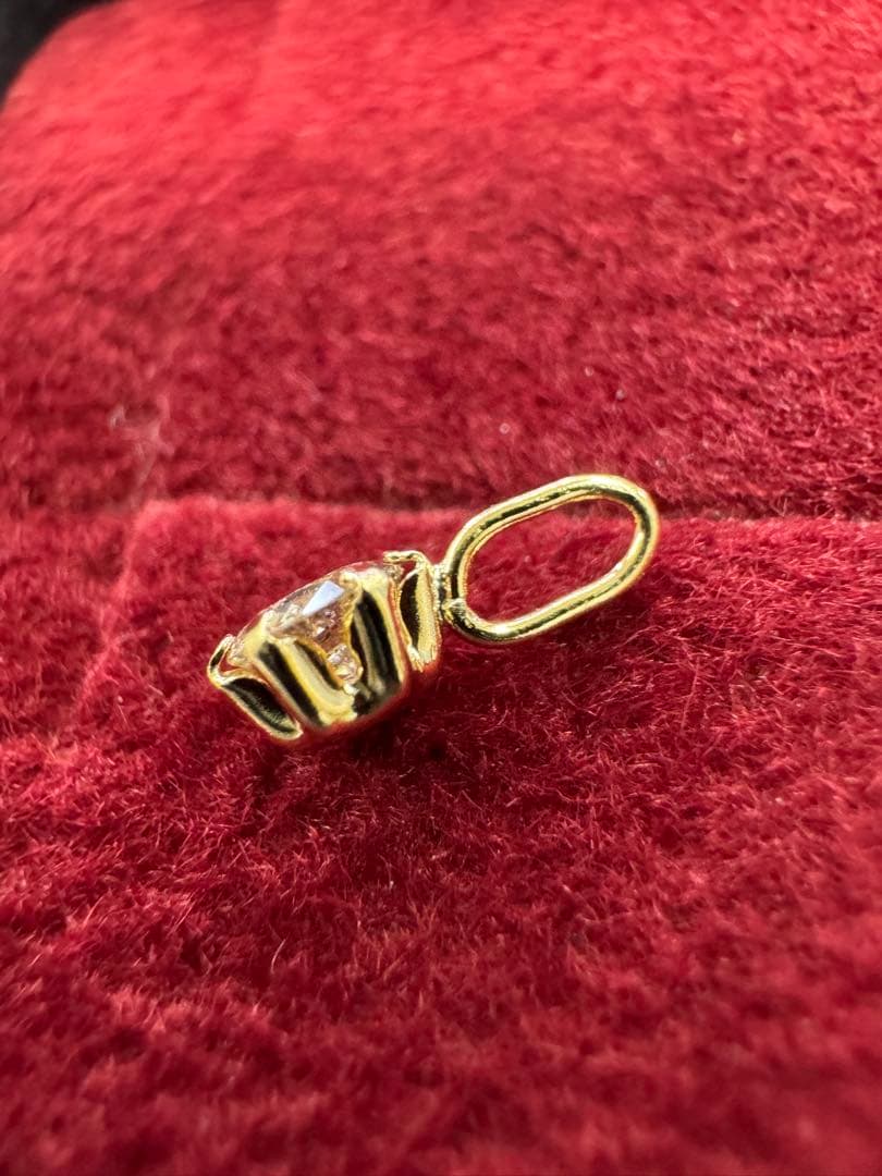 jjooll【新品】★K18ダイヤモンド【0.13ct】ペンダントトップ