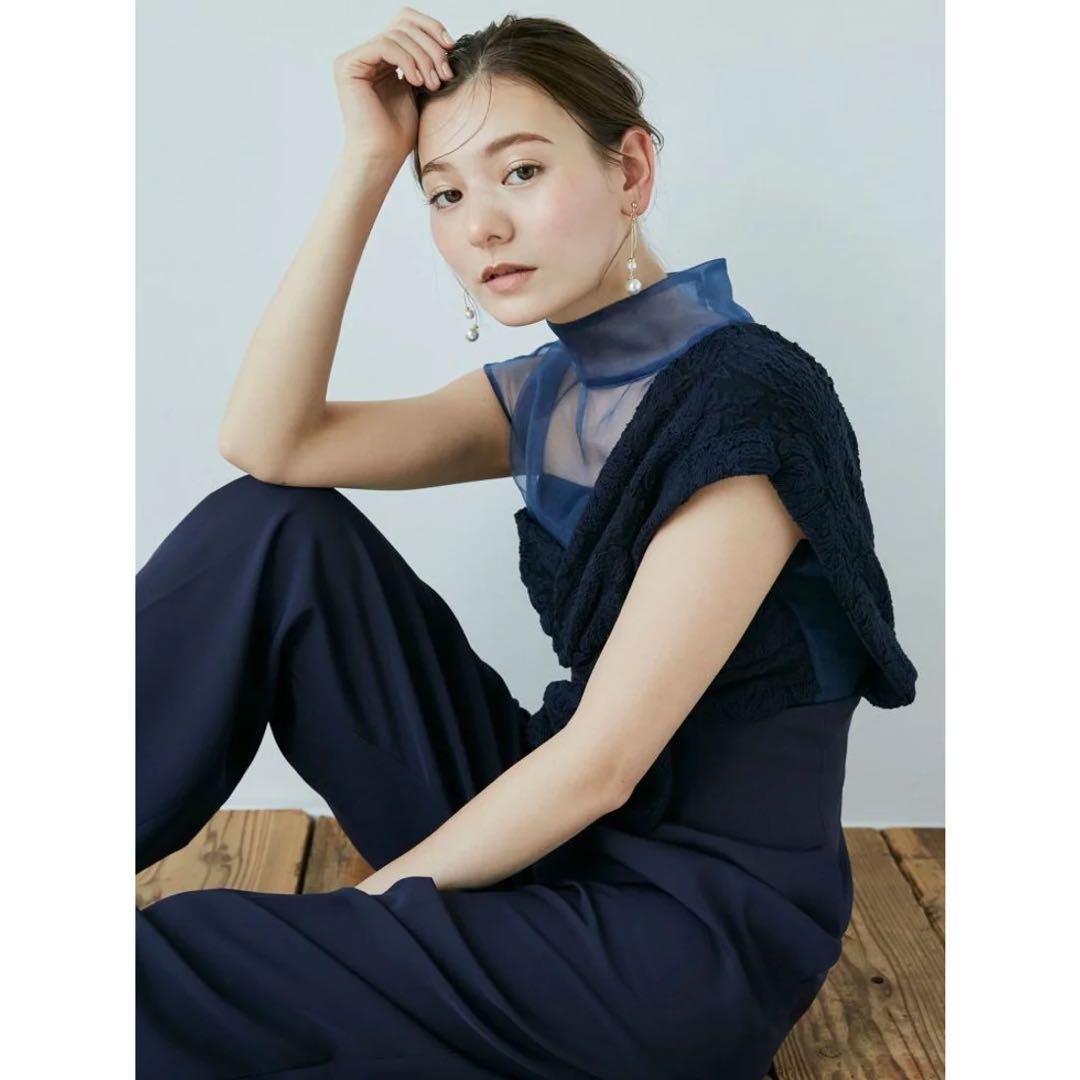 LAGUNAMOON LADYエンブロイダリーツイストパンツドレス