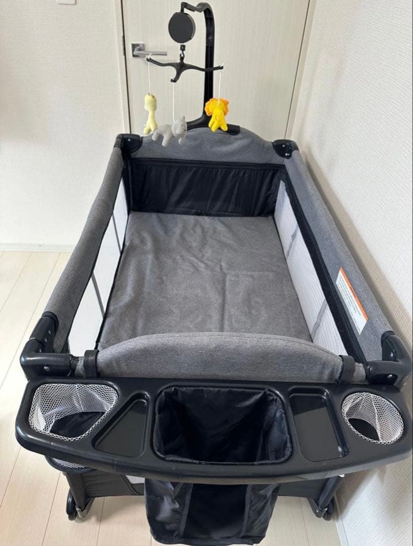 ベビーベッド john life 折りたたみ可 プレイヤード