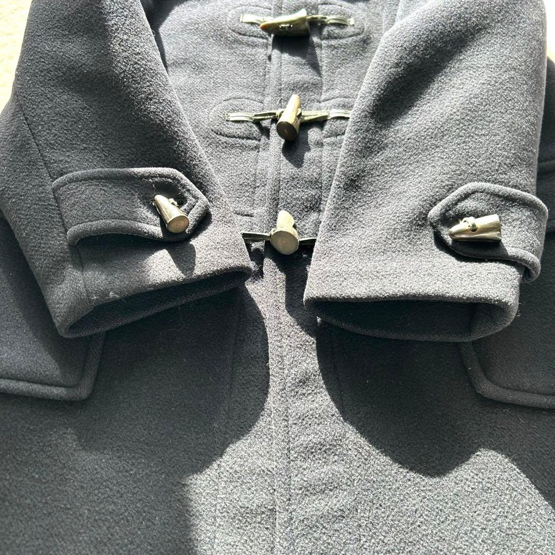 【美品】バーバリー ノバチェック ダッフルコート ロング 英国製 ネイビー