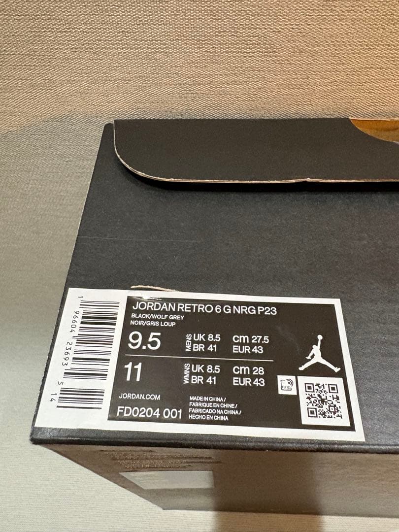 NIKE JORDAN RETRO6 GOLF ゴルフシューズ　ブラック