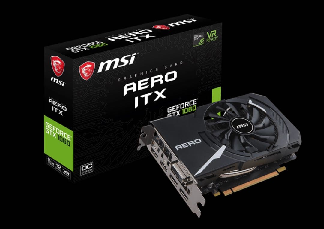 【美品動作確認済】即購入〇 箱有GTX 1060 6gb MSI