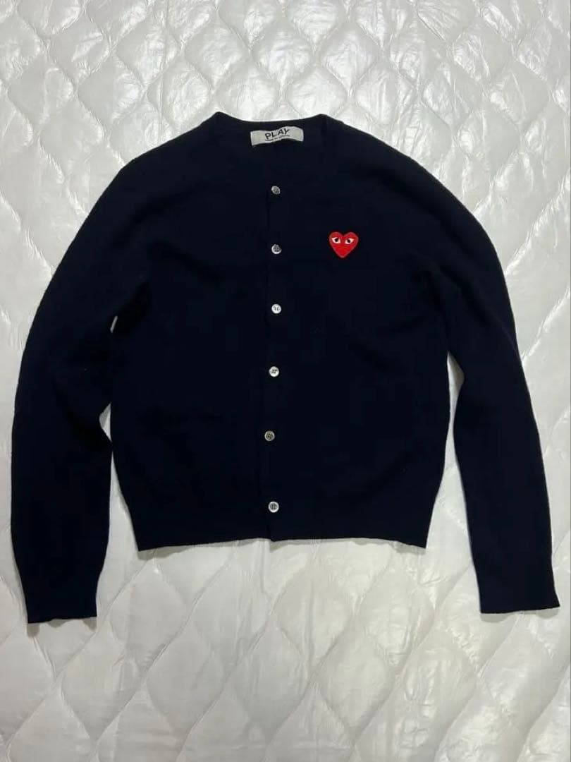 【PLAY COMME des GARÇONS】 カーディガン M ハートロゴ