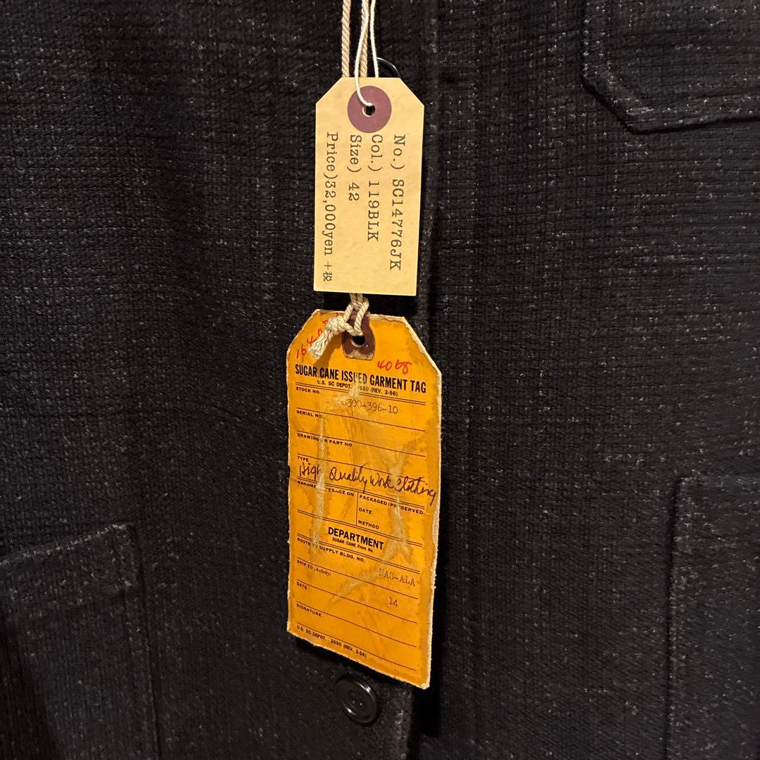 値下げ不可シュガーケーンダブルフェイスチェックジャケットSC14776