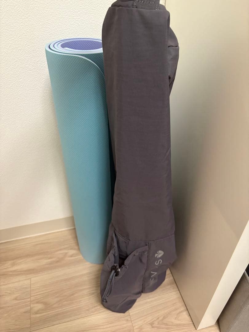 【SUKALA】リバーシブルヨガマット6mm lava 収納バッグ付き アクア