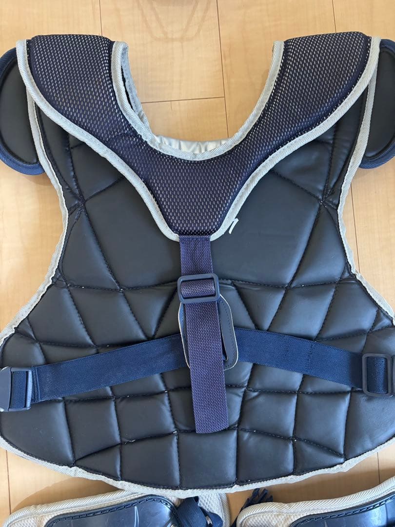 わ*ん様 ミズノ キャッチャー防具セット ネイビー/グレー