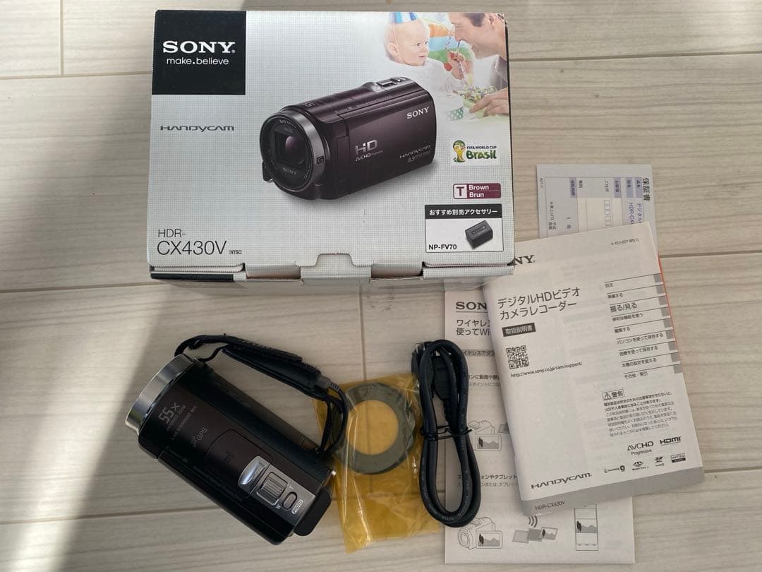 《チョイ》SONY CX430V ビデオカメラ ブラック