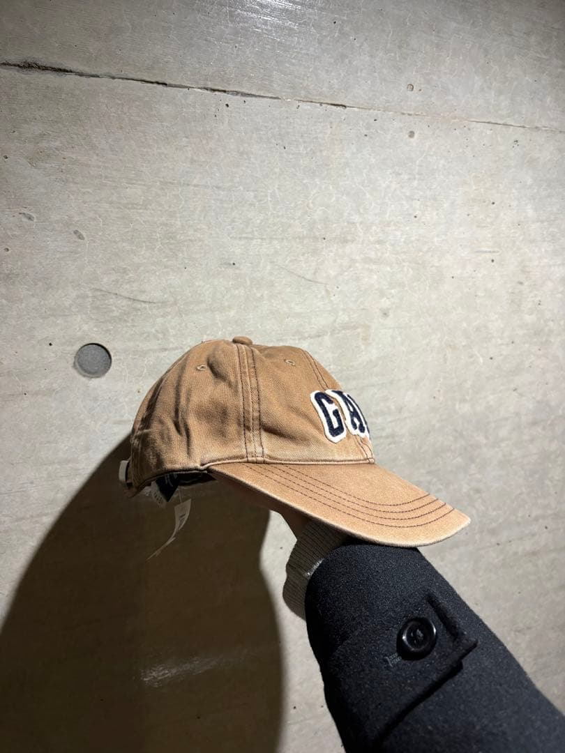90's old gap ブラウン cap オールドギャップ　刺繍 デッド