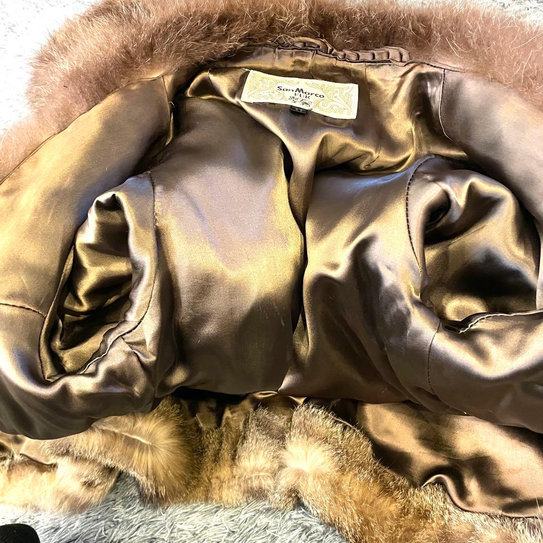 【希少 美品】SAN MARCO FUR マウンテンキャット 毛皮 ファーコート