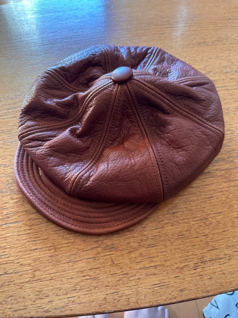 NEW YORK HATレザーキャスケット