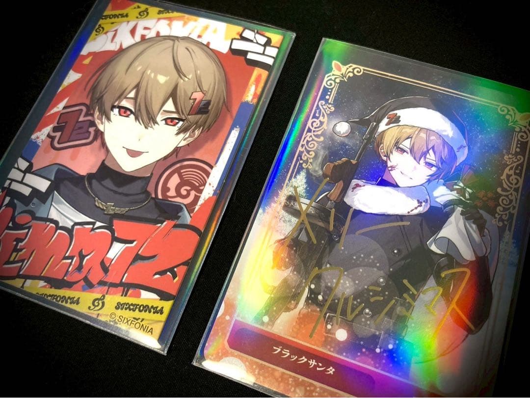 シクフォニ　暇72　ひまなつ　ブラックサンタ　チェキ　トレカ　カード　箔押し