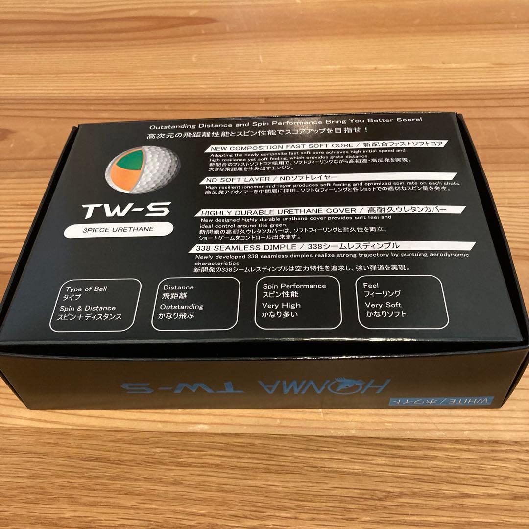 ホンマ　TW-S ツアーワール　ホワイト　５ダース　ゴルフボール