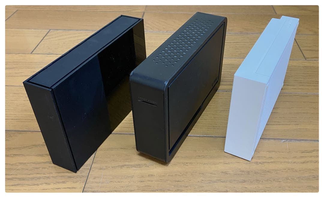 外付けハードディスク HDCZ-UT4WC 4TB 他 2台