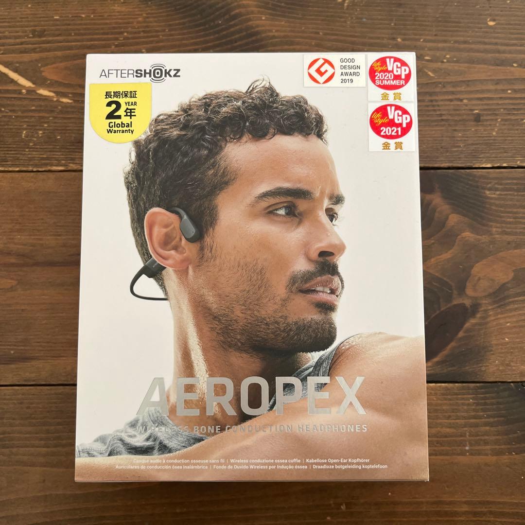 Shockz AEROPEX Cosmic Black AS800骨伝導イヤホン