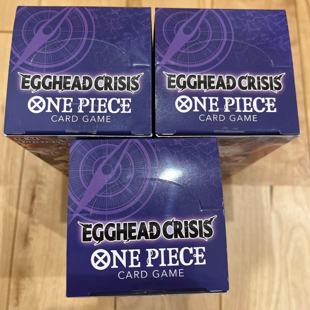 【未開封】ONE PIECEカードEGGHEAD CRISIS 3BOX