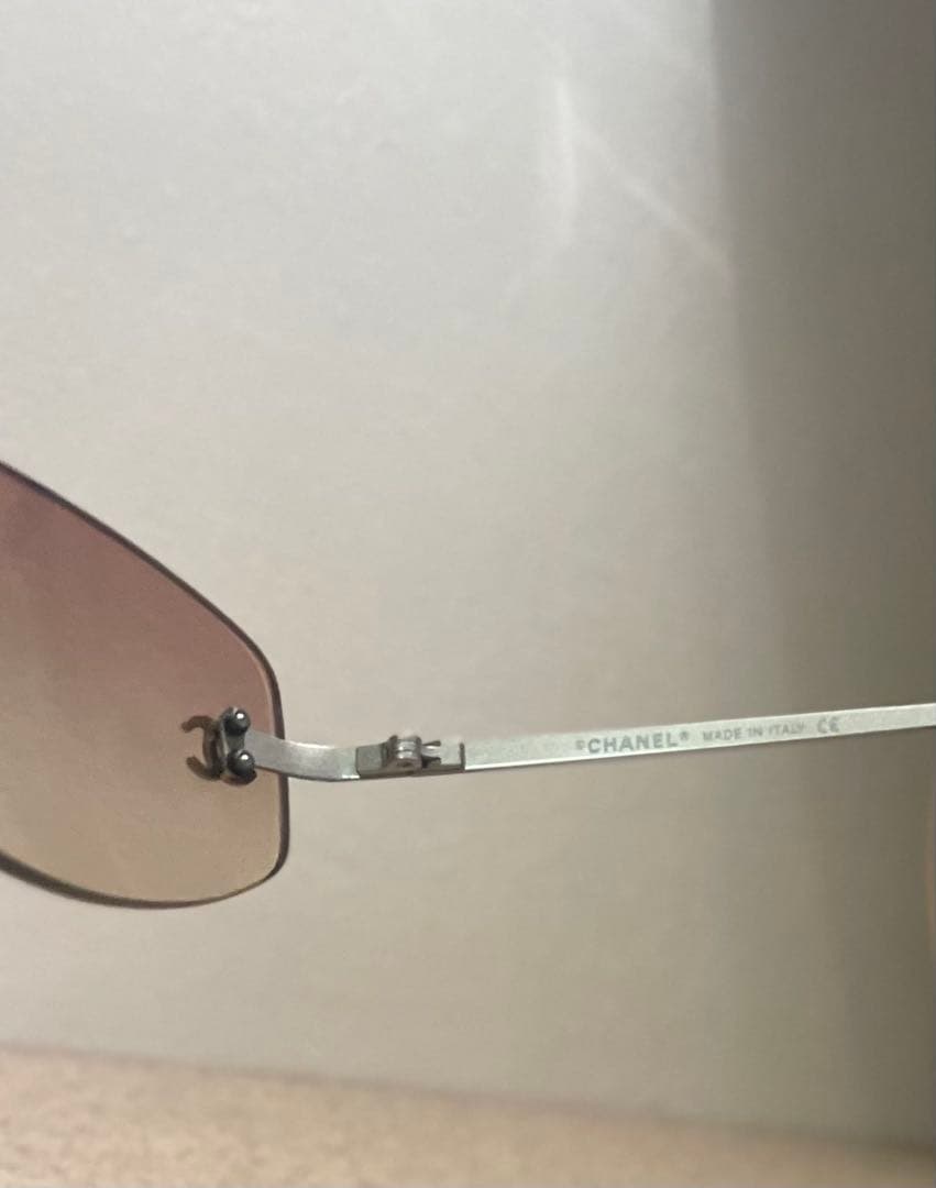 CHANEL グラデーションピンクレンズ サングラス