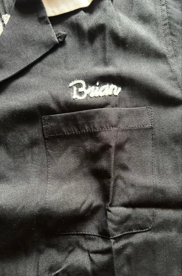 (新品/希少品) HOUSTON半袖ボーリングシャツ刺繍！