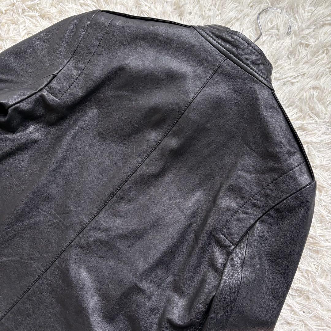 新品タグ付き♡セオリー シングルライダース レザージャケット 羊革 黒 S
