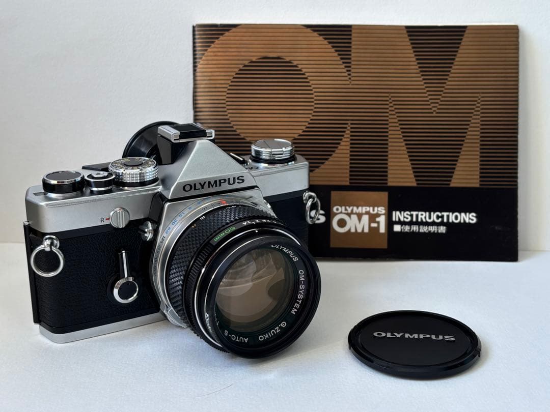 フィルム一眼レフ OLYMPUS OM-1 シルバー50mmF1.4セット