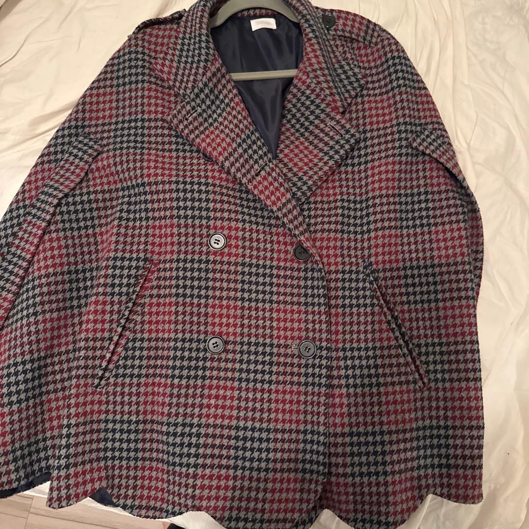 Bibiy ケープコートチェックコート