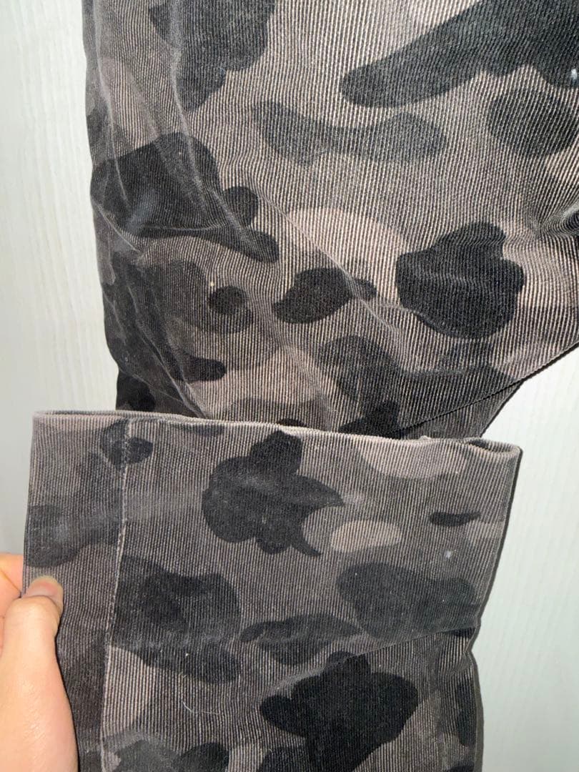 A Bathing Ape コーデュロイパンツ　迷彩