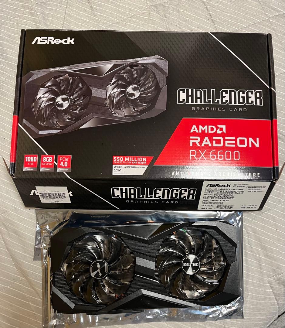 ASRock Radeon RX 6600 8GB グラフィックボード