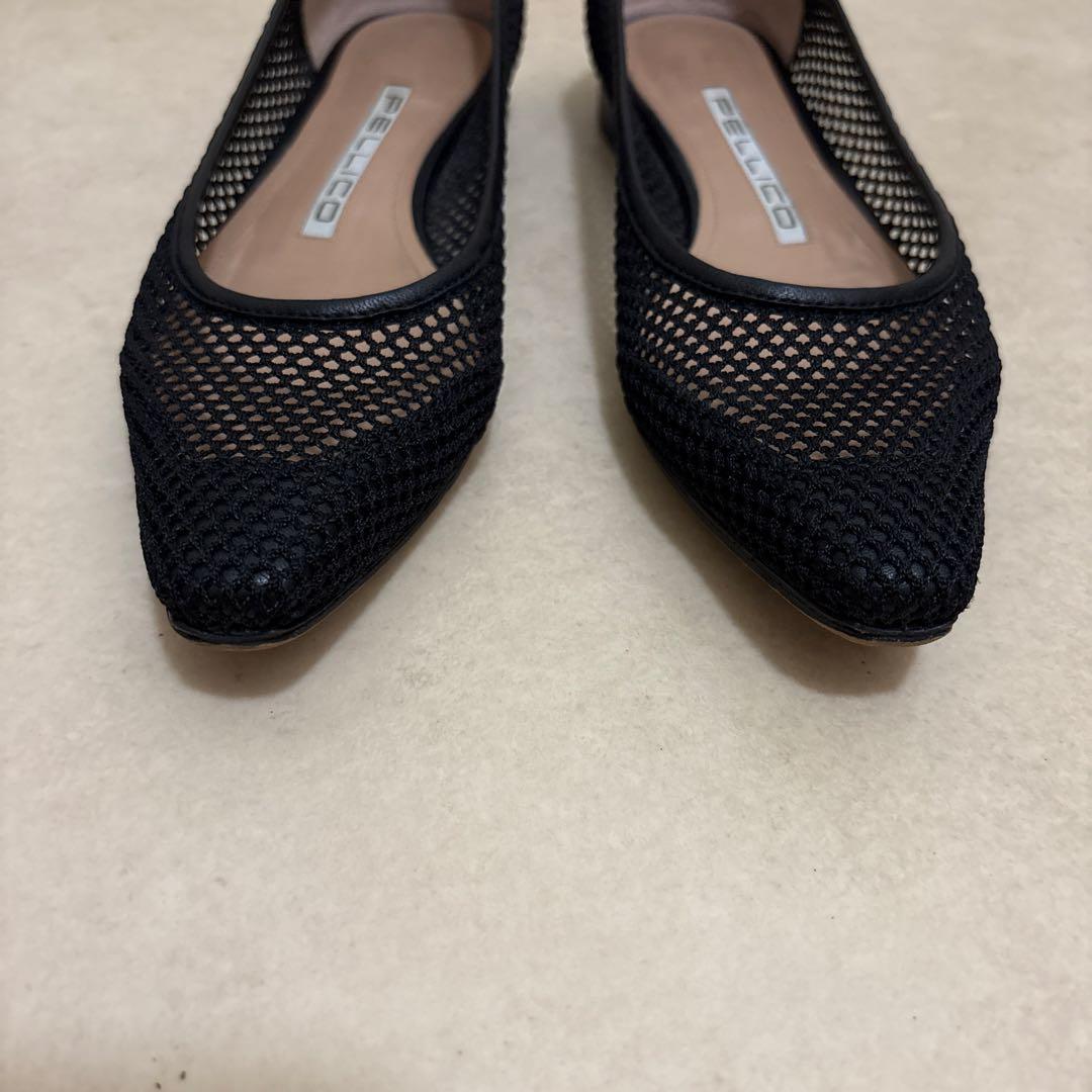 ペリーコ　メッシュパンプス　ドゥーズィエムクラス別注　黒　35