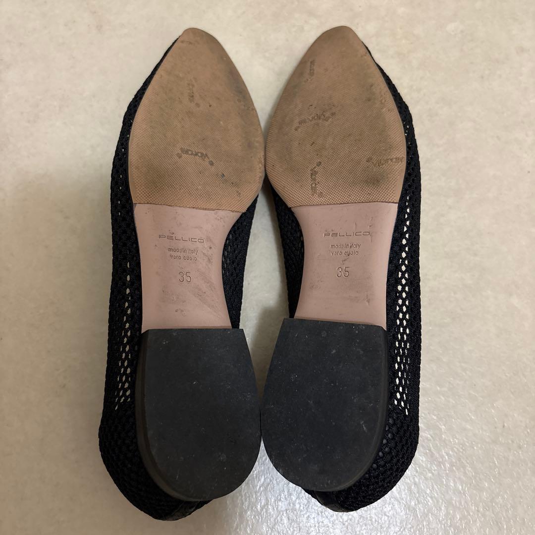 ペリーコ　メッシュパンプス　ドゥーズィエムクラス別注　黒　35