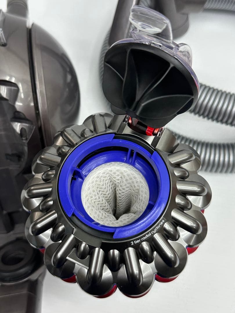 動作保証品　中古　赤　ダイソン　CY25 掃除機　本体　ホース　ダストケース付き