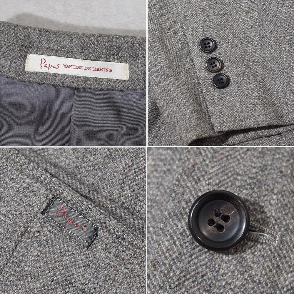 パパス Papas × MARLING & EVANS 英国ツイードジャケット