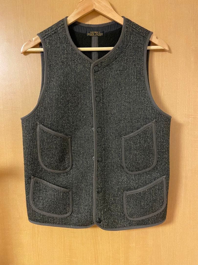 ブラウンズビーチ　ベスト　サイズ36 oxgry fullcount