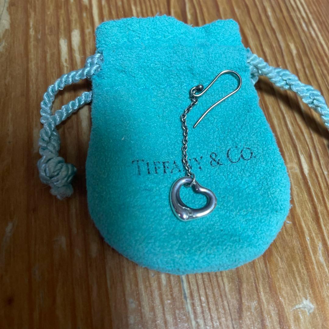 正規品　片耳　ティファニー★ピアス　シルバー　オープンハート