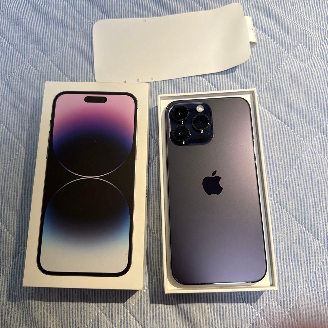【美品】iPhone 14 Pro Max 256GB ディープパープル