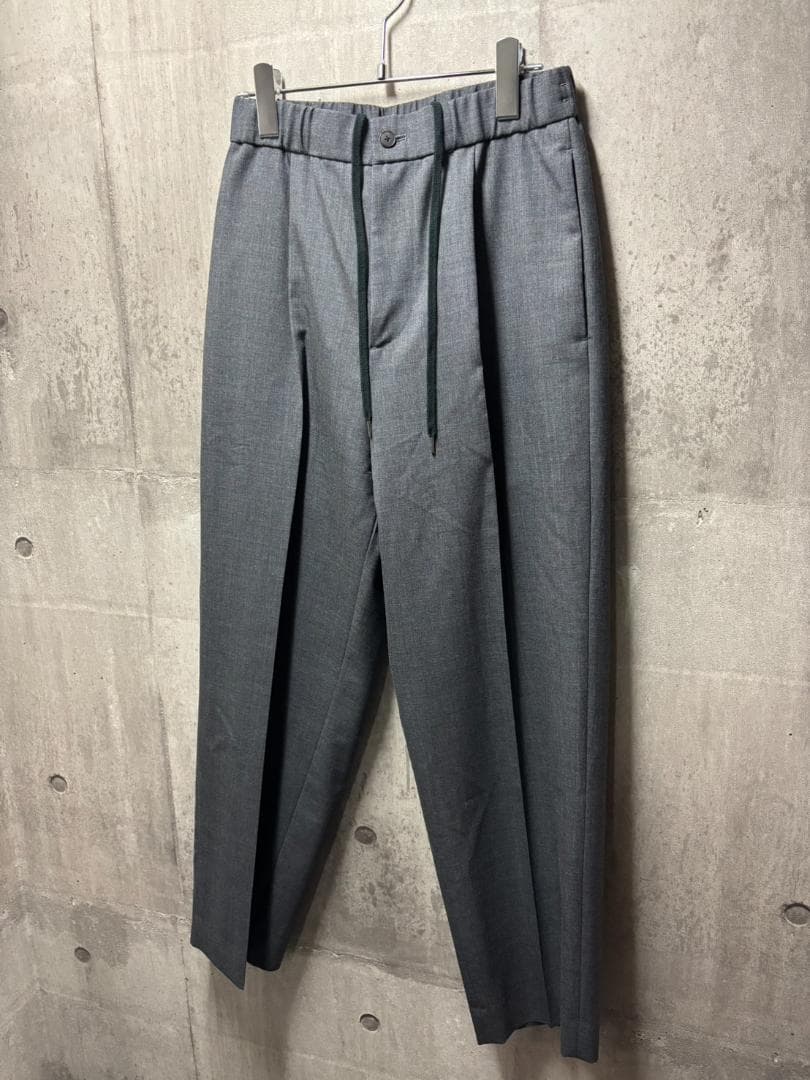 ATON エイトン ウール トロピカル テーパード イージーパンツ スラックス