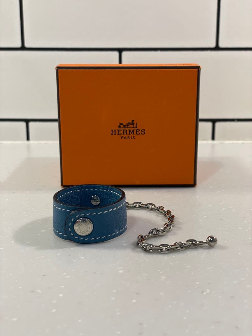 HERMES エルメス　グローブホルダー　ブルージーン