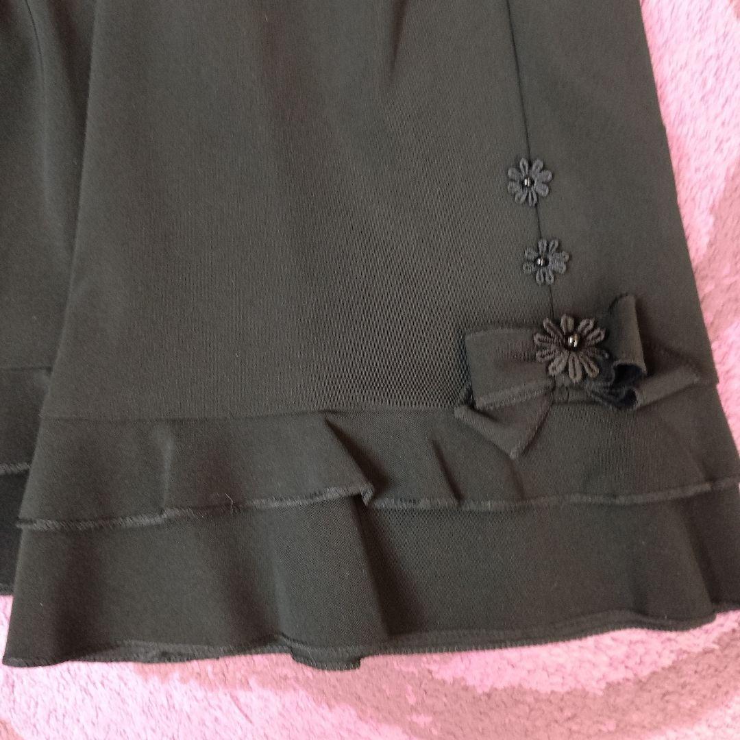 黒サラッとしたフルレングスパンツサイズ40　42