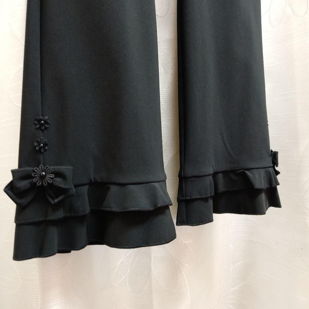 黒サラッとしたフルレングスパンツサイズ40　42