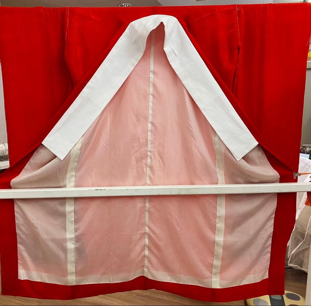 花嫁用　長襦袢　花柄　正絹