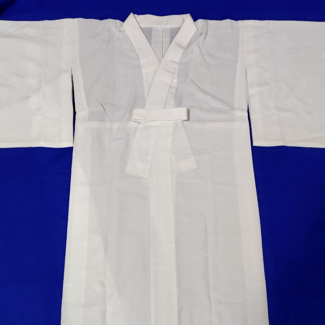 長襦袢　紙人形　単衣　洗える長襦袢　プレタ長襦袢　シルック　衣紋抜き　礼装　美品