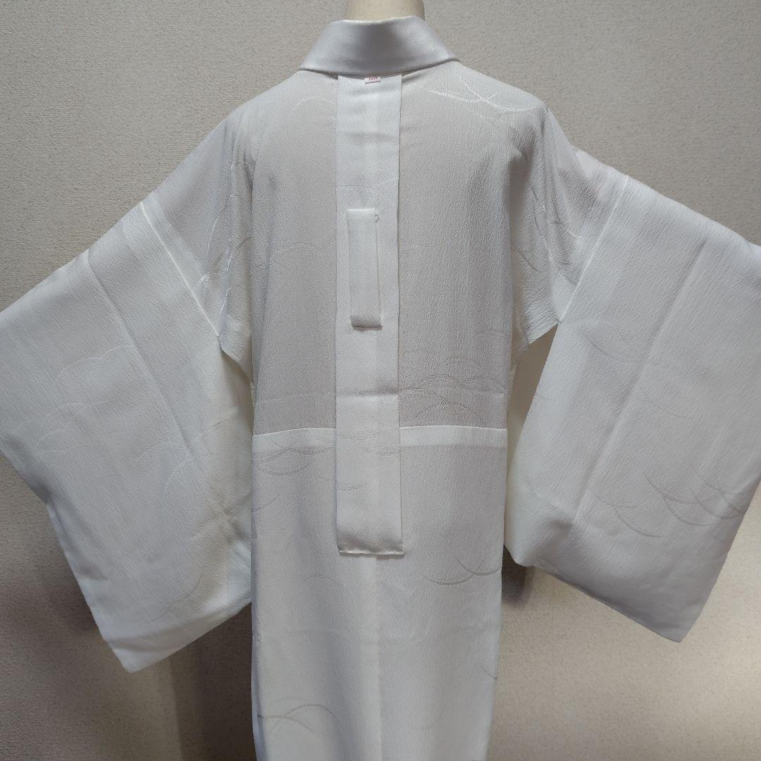 長襦袢　紙人形　単衣　洗える長襦袢　プレタ長襦袢　シルック　衣紋抜き　礼装　美品