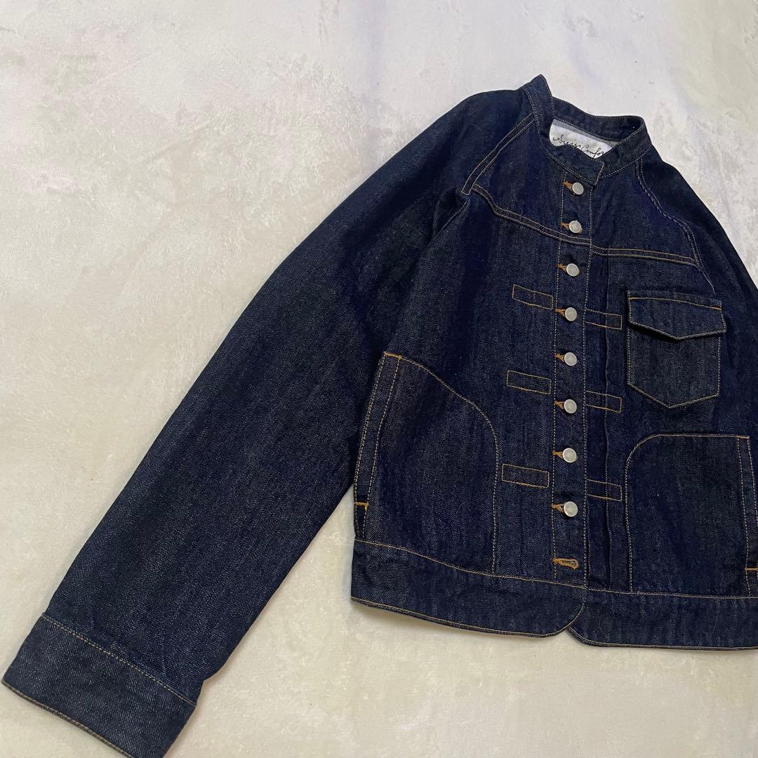 si-si-si＊スースースーコンフォート　スタンドカラーデニムジャケット　38