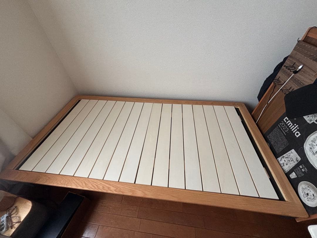 【無印良品】2023年購入　木製ベッドフレーム オーク材突板　シングル