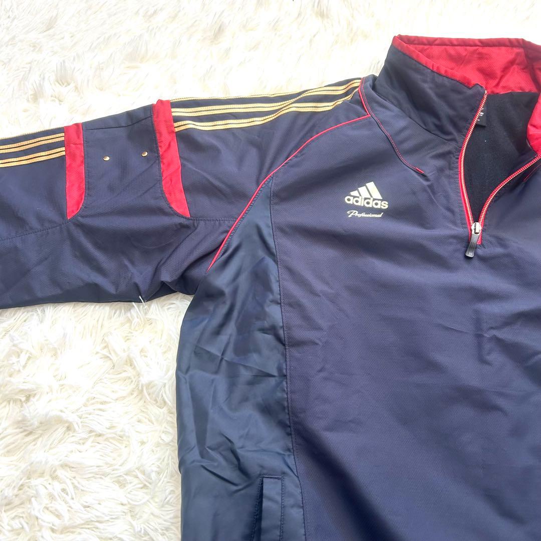 adidas professional セットアップウォーマー 裏起毛 Oサイズ